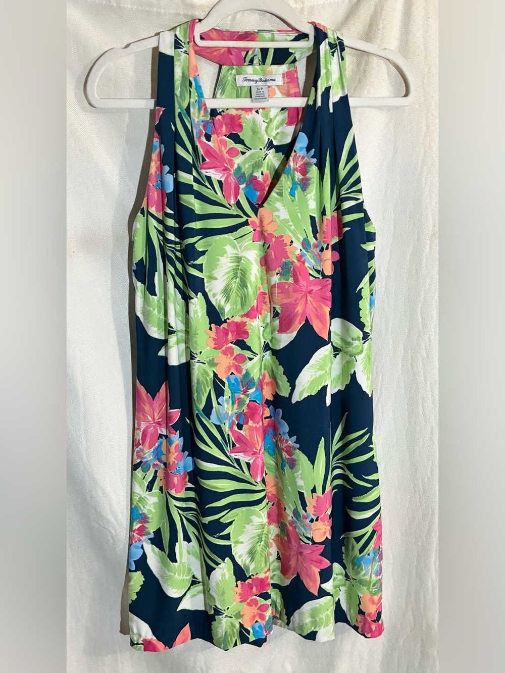 Tommy Bahama Floral Athletic Wear Dress Sz S/P Shelf Bra Athleisure Summer